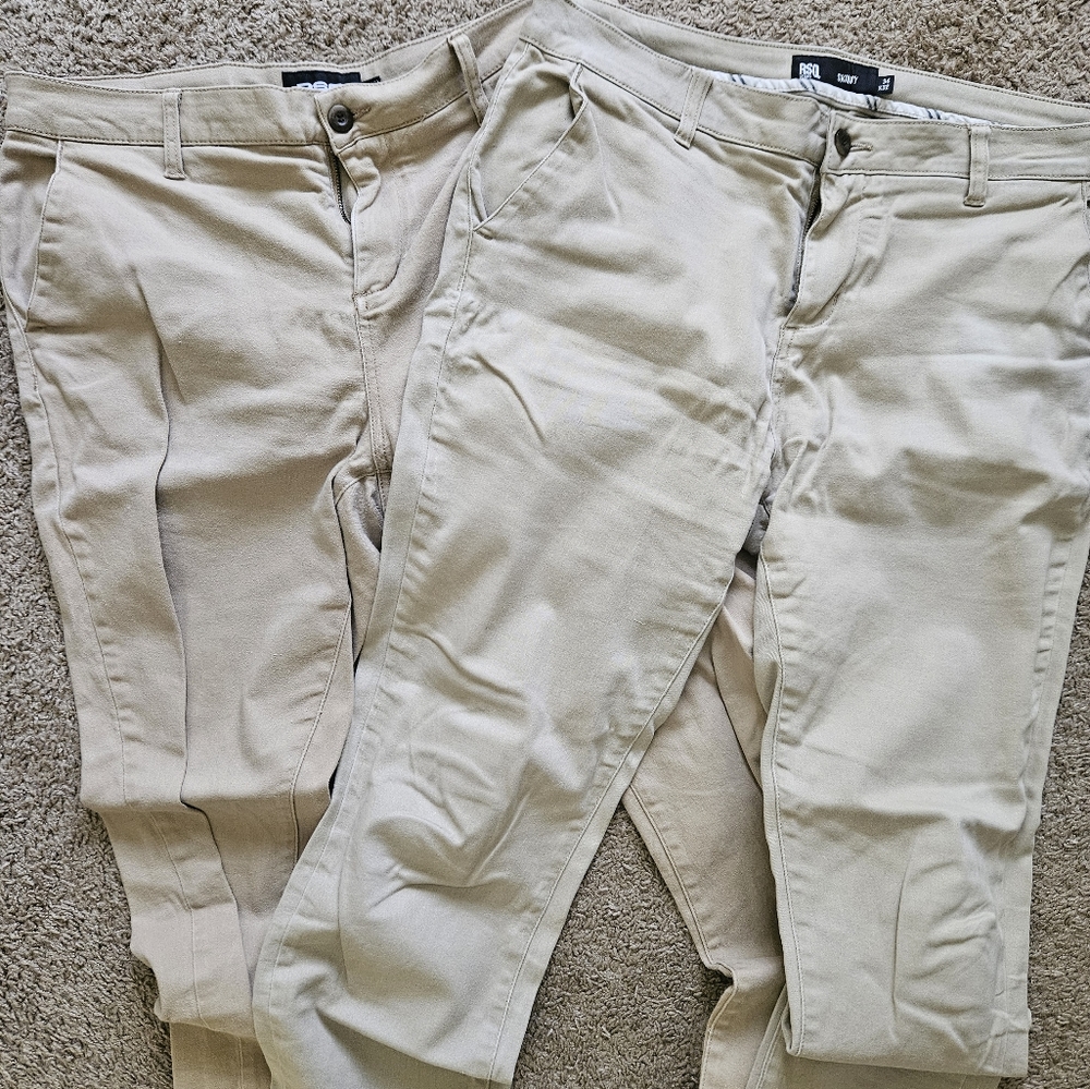 2 PAIRS RSQ Chinos